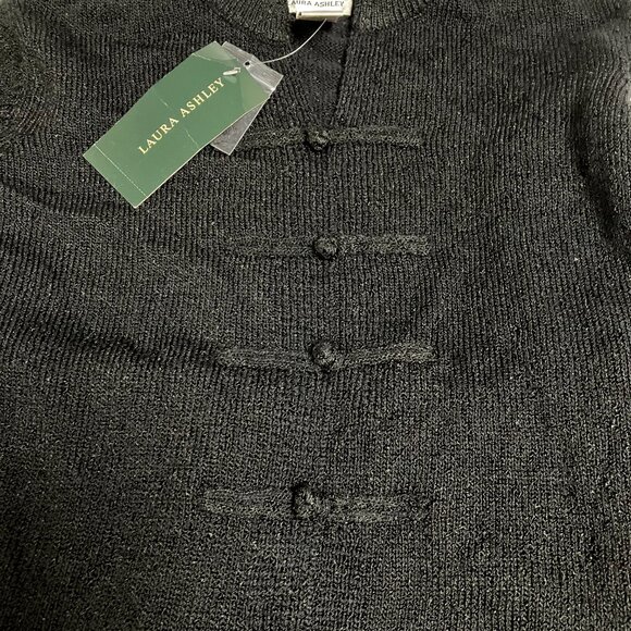 Laura Ashley Black Sweater long sleeve Size Medium Brand NEW with tags - Picture 6 of 12